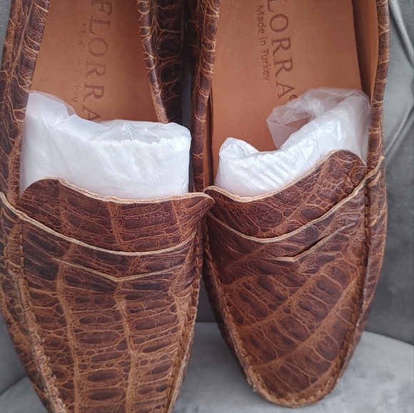 Men's Floral leather shoes - Picture 4 of 8